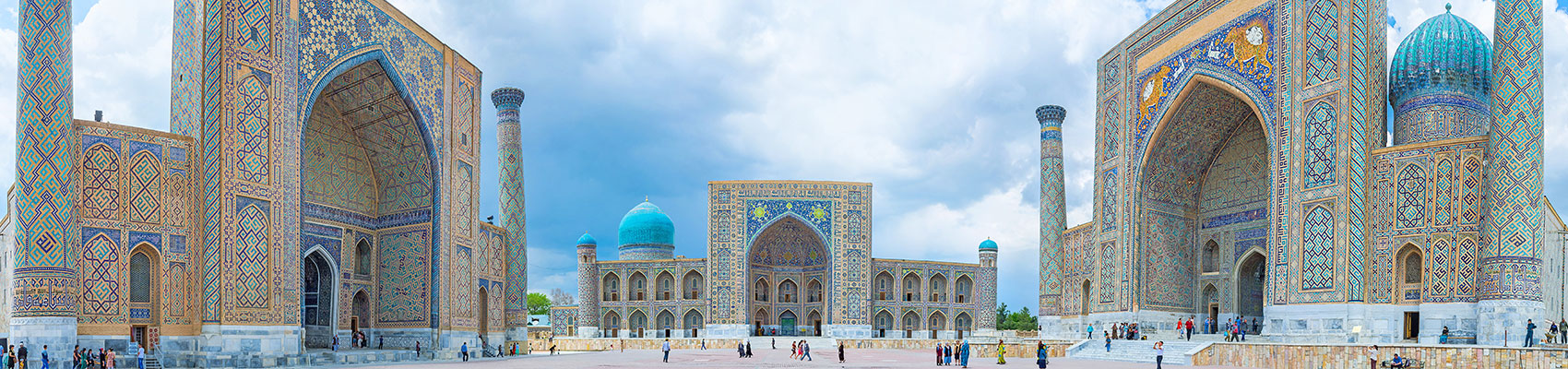 <span>La terra di Tamerlano </span><h2>Uzbekistan</h2><div>Uzbekistan la magia lungo la via della seta</div>