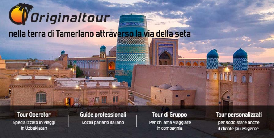 Tour Uzbekistan - Facciata della madrasa Sher-Dor in Piazza Registan a Samarcanda