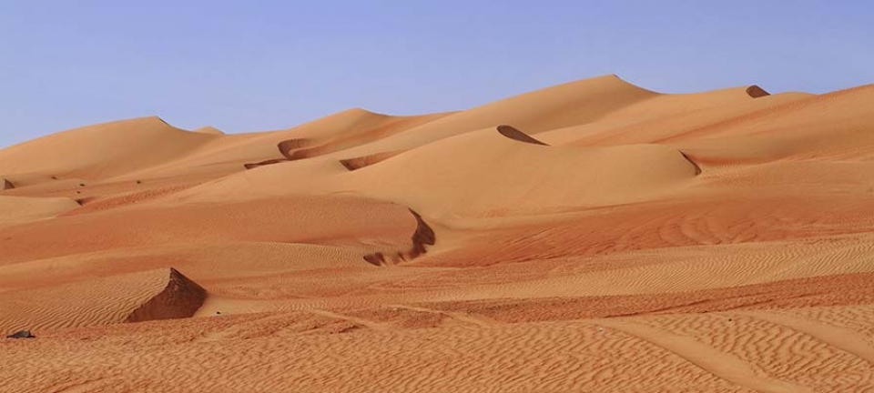 deserto immortalato durante il Salalah Adventure Tour off road