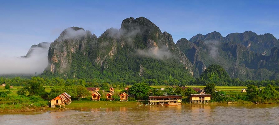 foto del paesaggio scattata durante il viaggio di 11 giorni Laos e Vietnam