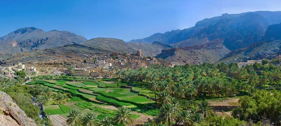 villaggio di montagna in Oman