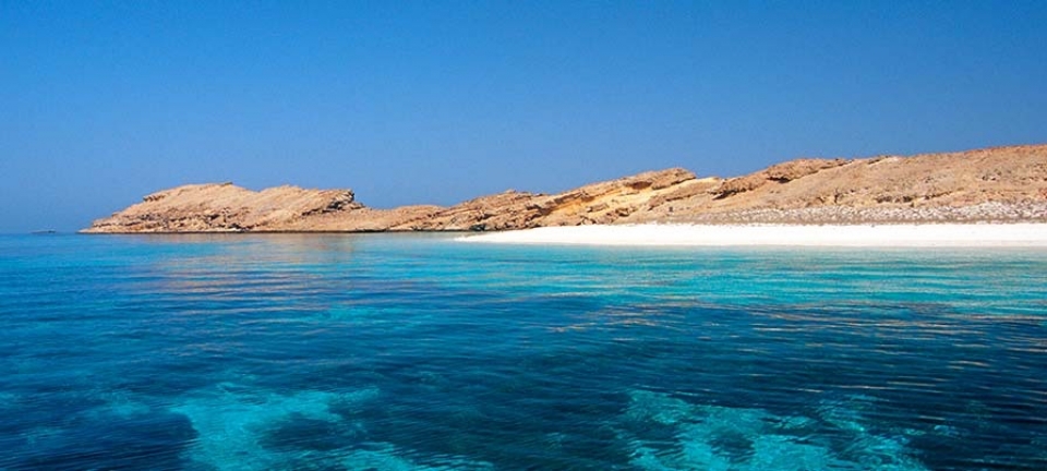 Parco marino delle Isole Daymaniyat fotografato durante un escursione in barca da Muscat in Oman