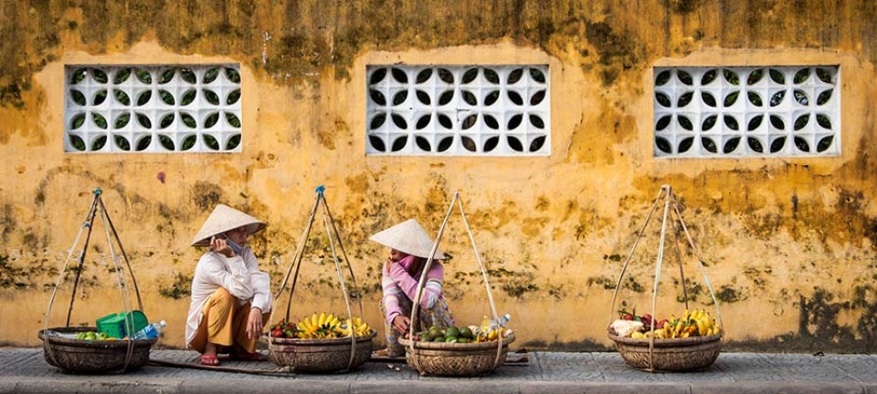Foto delle strade del Vietnam scattata durante il tour di gruppo di 9 giorni