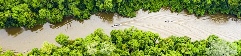 Foto dell'attraversamento di un fiume in Malesia durante uno dei migliori viaggi con trekking ed escursioni di gruppo
