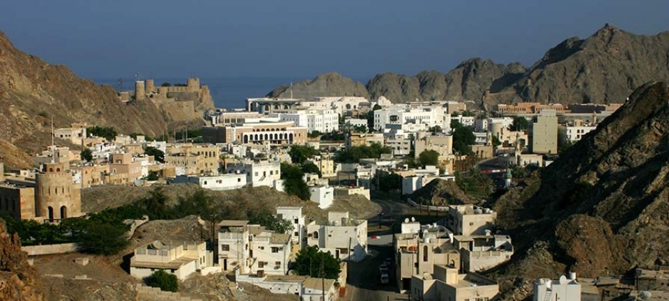 immagine della old Muscat vista da panorama road 