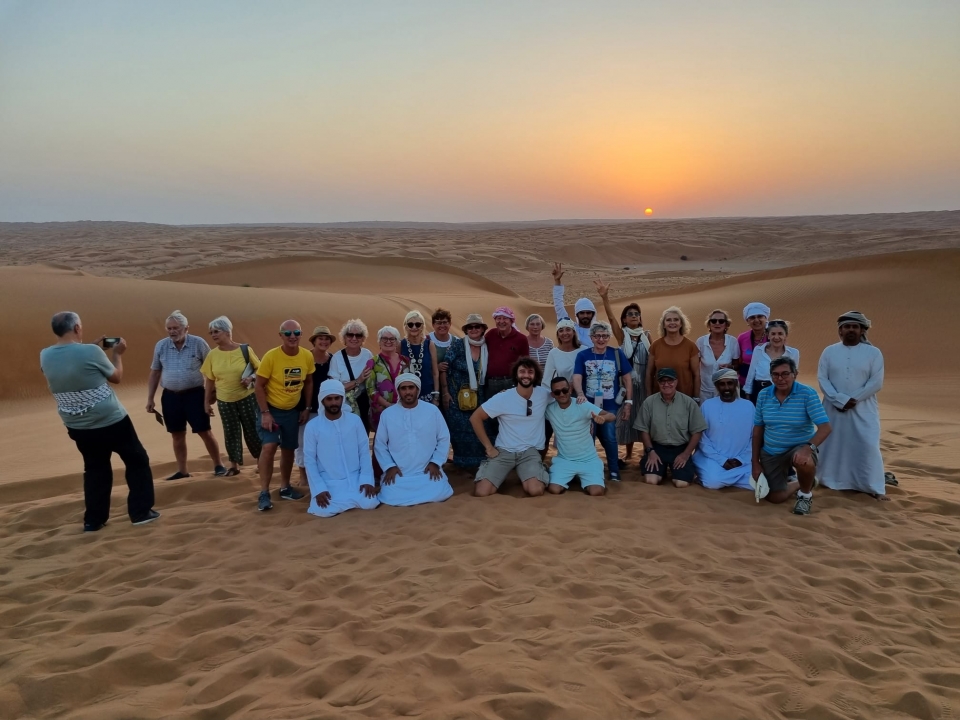 gruppo per tour in Oman in totale sicurezza