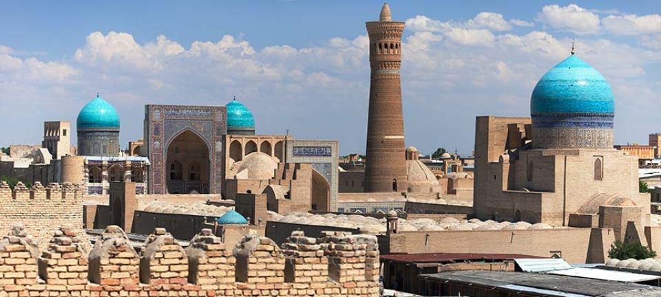 Veduta dell'Uzbekistan immortalata durante il viaggio di 11 giorni