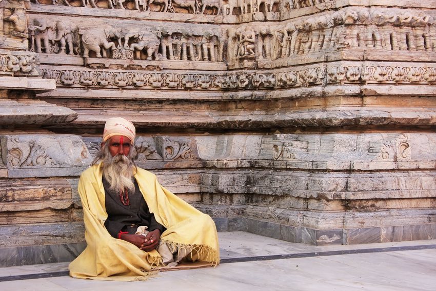 Tempio fotografato in tour in India