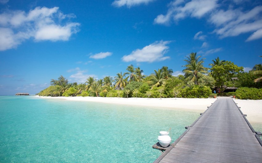 Atollo delle Maldive immortalato durante un soggiorno mare Maldive