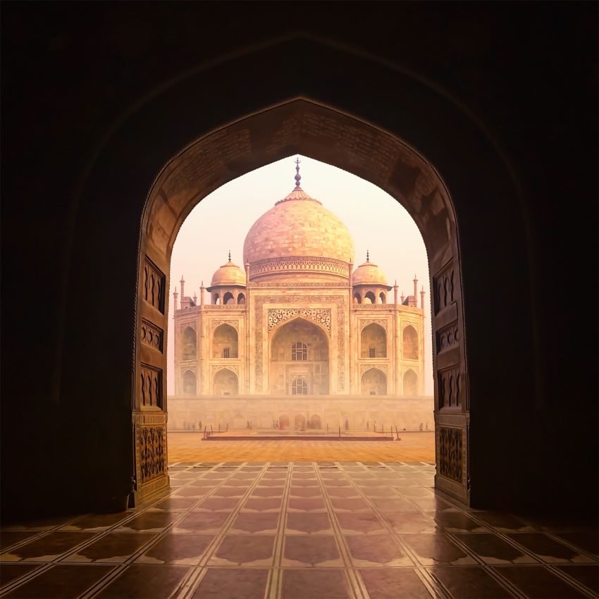 Taj Mahal immortalato durante il viaggio in India