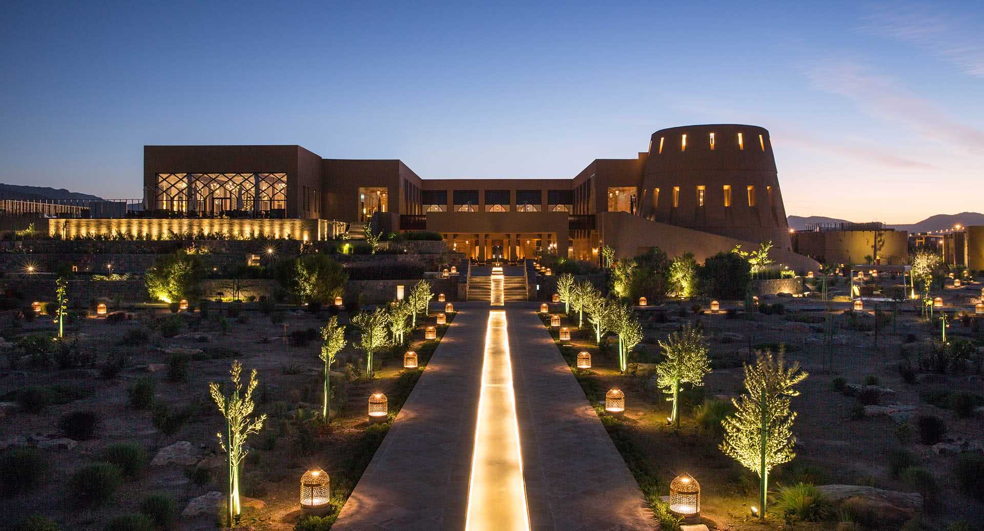 foto della struttura del resort Anantara Jabal Akhdhar in Oman