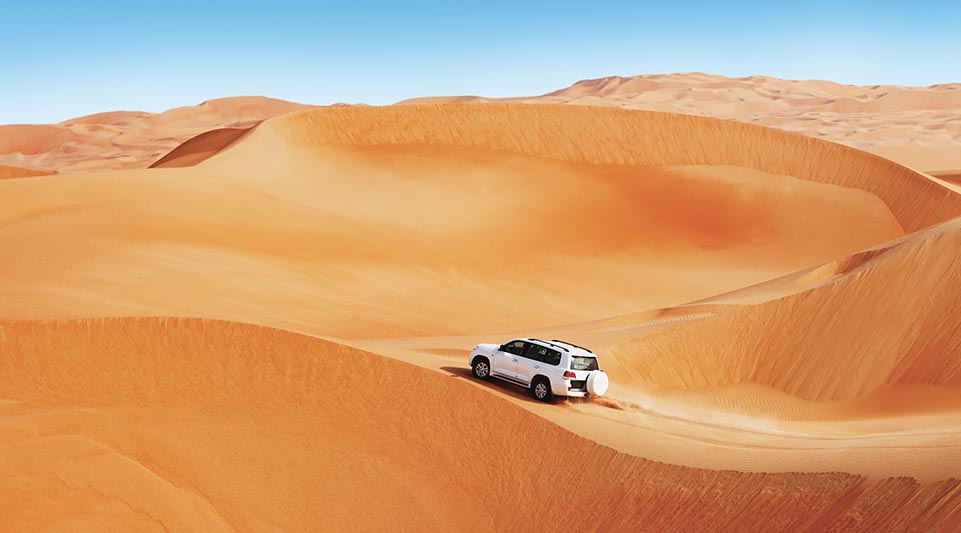 Uno dei tre deserto dell'Oman visibili in viaggio con Originaltour