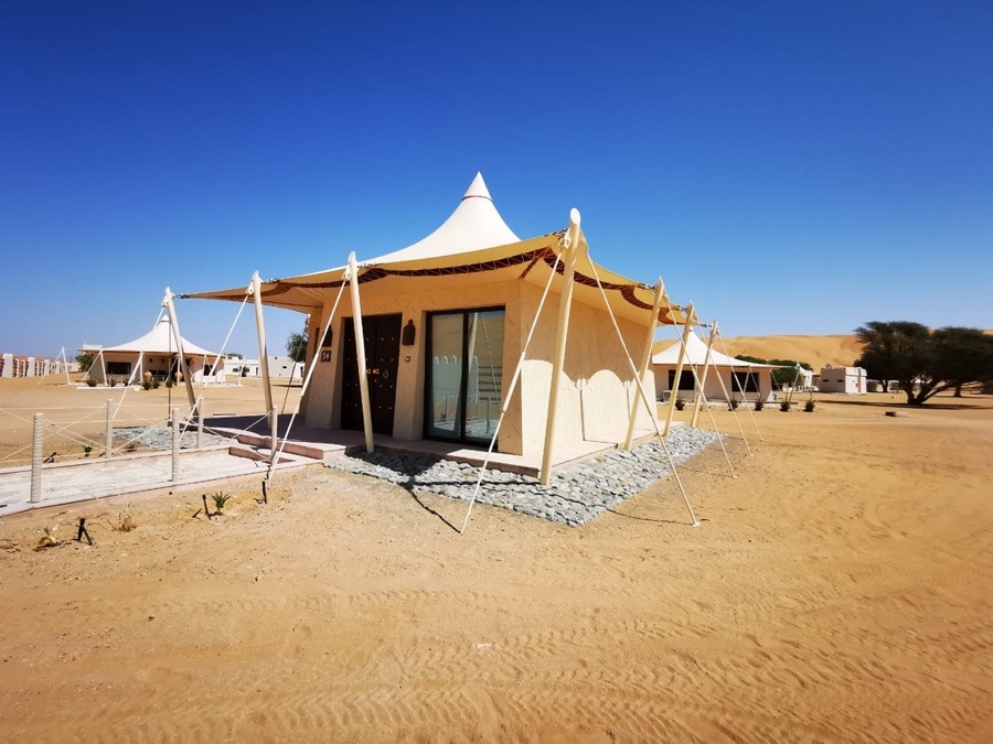 ecostruttura del Desert Night Campo durante il tour ecosostenibili in Oman